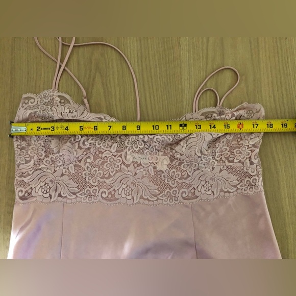 Victoria’s Secret|Dusty Rose midi lace slip dress, sleeveless•••Size XL - Picture 8 of 8